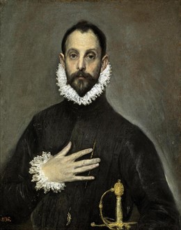  'El caballero de la mano en el pecho', de El Greco'