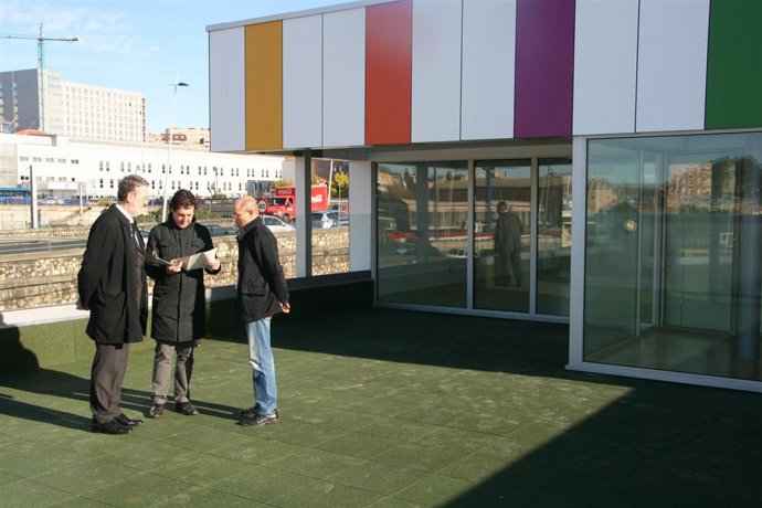 Ibáñez en la guardería de Candina. 