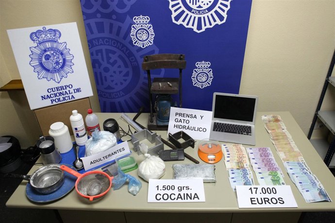 Efectos incautados por la Policía en la 'Operación Cuchi'