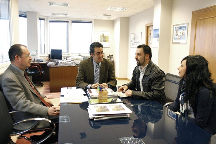 Un momento de la reunión. 