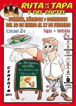 Cartel de promoción de la Ruta de la Tapa en FITUR