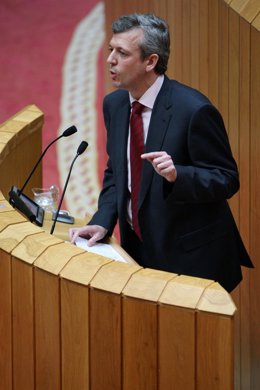 Alfonso Rueda en el Parlamento