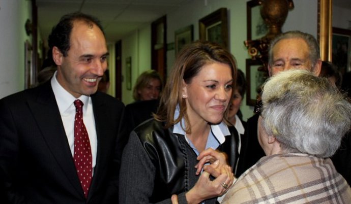 Diego y Cospedal en la Fundación Asilo