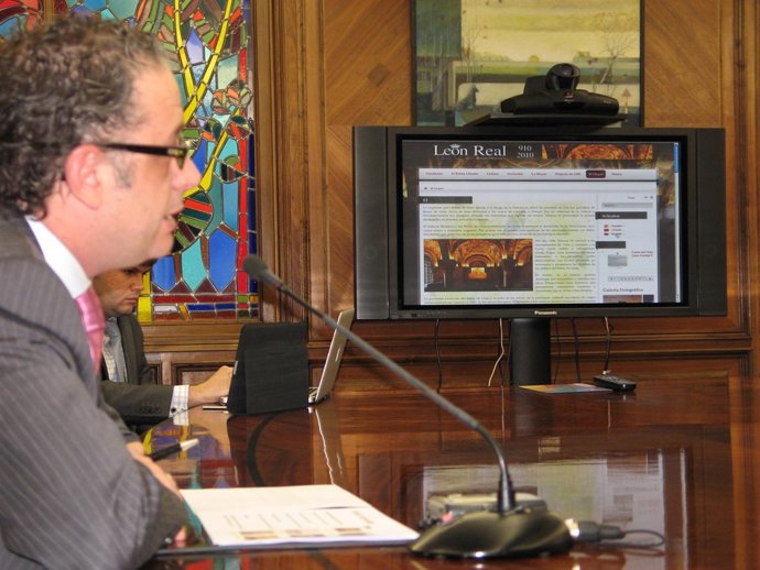 El vicealcalde de León y presidente de la Fundación León Real, Javier Chamorro.