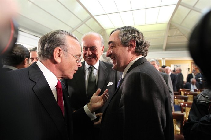 Isidro Fainé, Joan Rosell y Francisco González