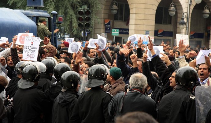 Protestas en Túnez