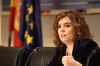 Sáenz de Santamaría (PP) espera que el PSOE abra la puerta a privatizar televisiones autonómicas