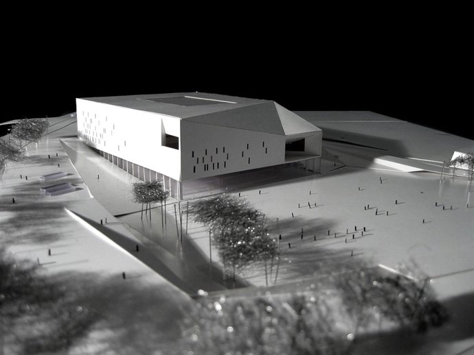 Maqueta del Palacio de Deportes de Gran Canaria