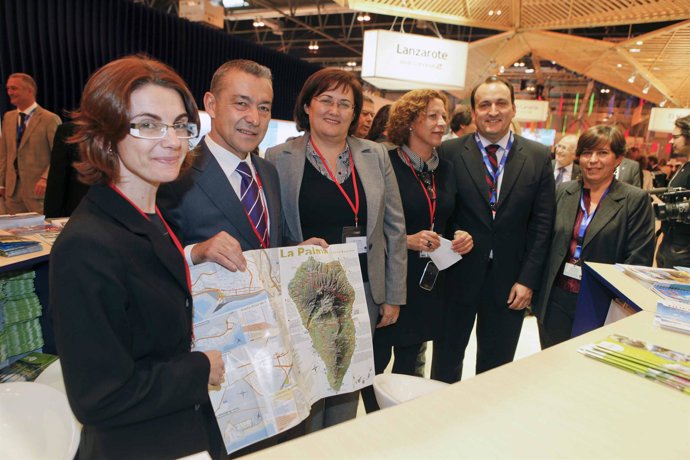 El presidente del Gobierno de Canarias, Paulino Rivero, y la presidenta del Cabi