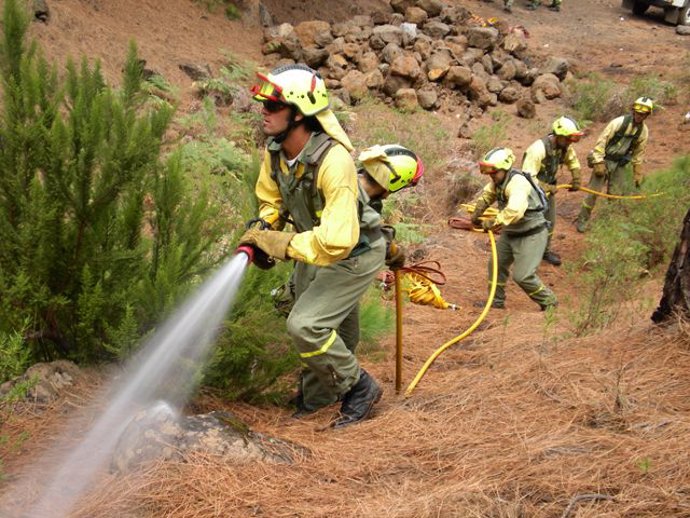 Equipos de extinción de incendios de Tragsa