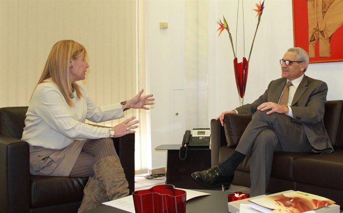 Reverte y Aguilera, durante su encunetro