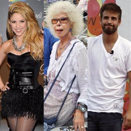 Shakira, la Duquesa de Alba y Gerard Piqué