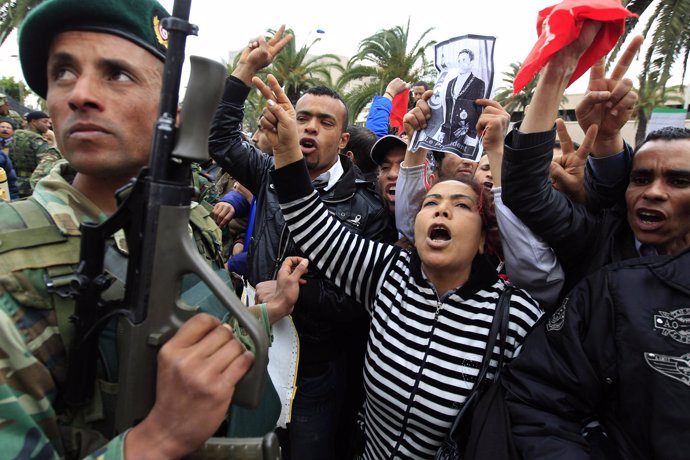 Protestas en Túnez