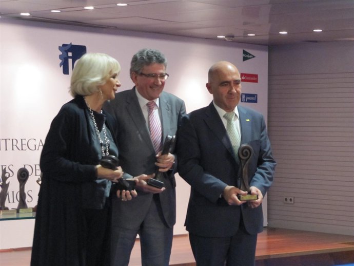 Griñán durante la entrega del premio.