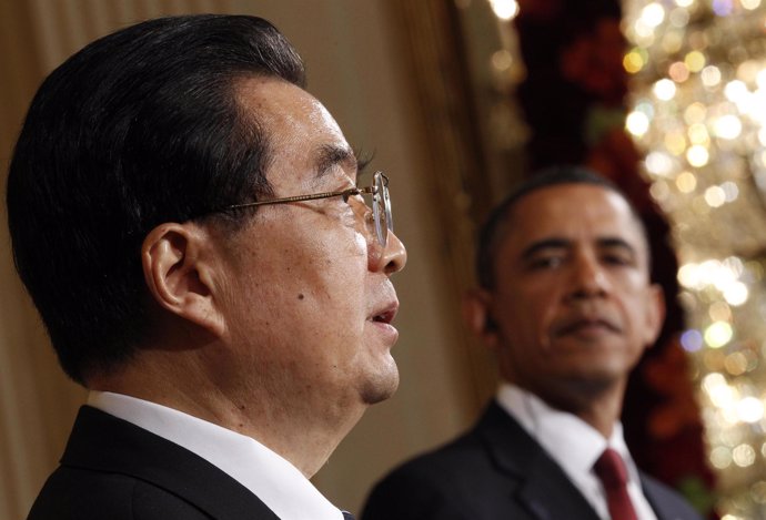 Hu Jintao con Barak Obama
