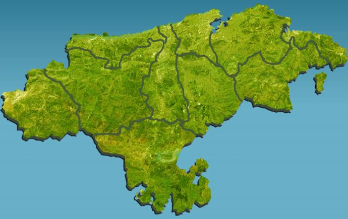 mapa Cantabria