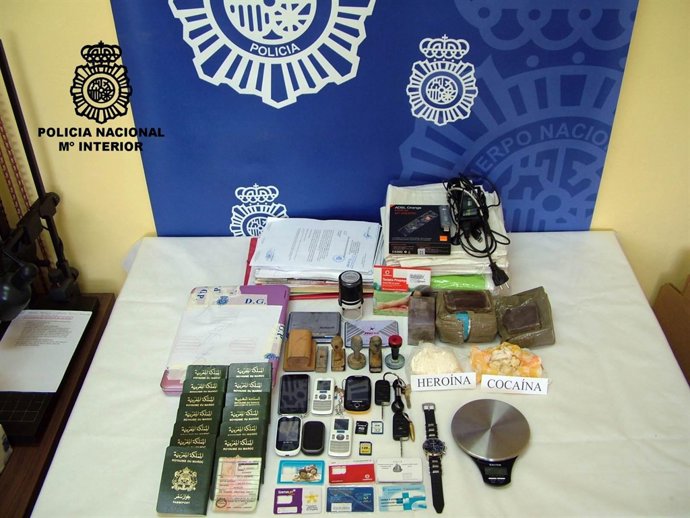 Material intervenido en operación