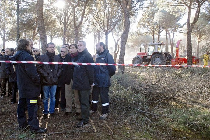 Granados durante la visita