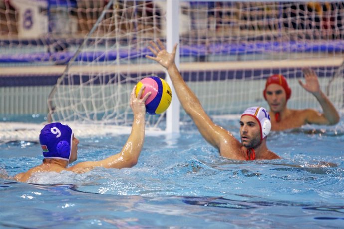 España y Bielorrusia en Waterpolo