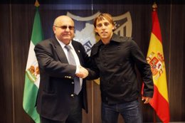 Buonanotte, tras la firma de su contrato con el Málaga