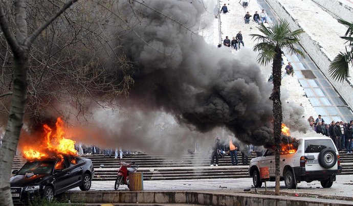 Disturbios en Albania