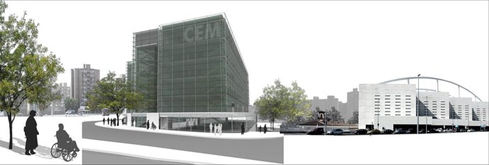 Recreación del futuro Centro Médico de Especialidades de la Avenida Navarra de Z