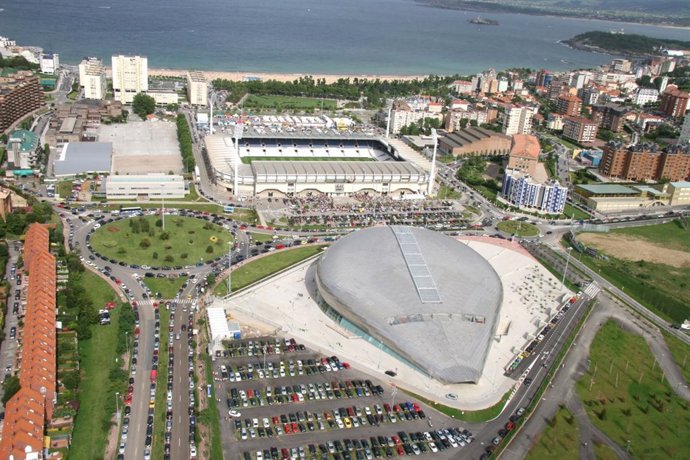 Vista aérea del campo del Racing