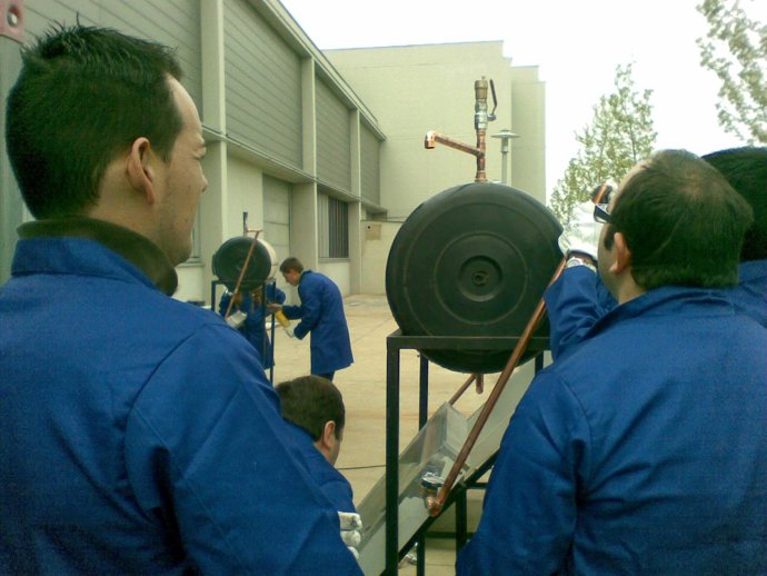 Alumnos en un curso presencial de formación (Aragón)