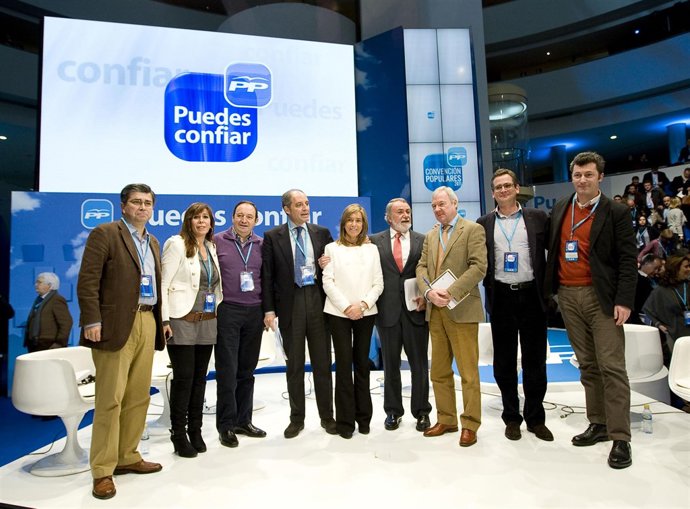 El presidente del PPN, Santiago Cervera, en la Convención Nacional del PP.