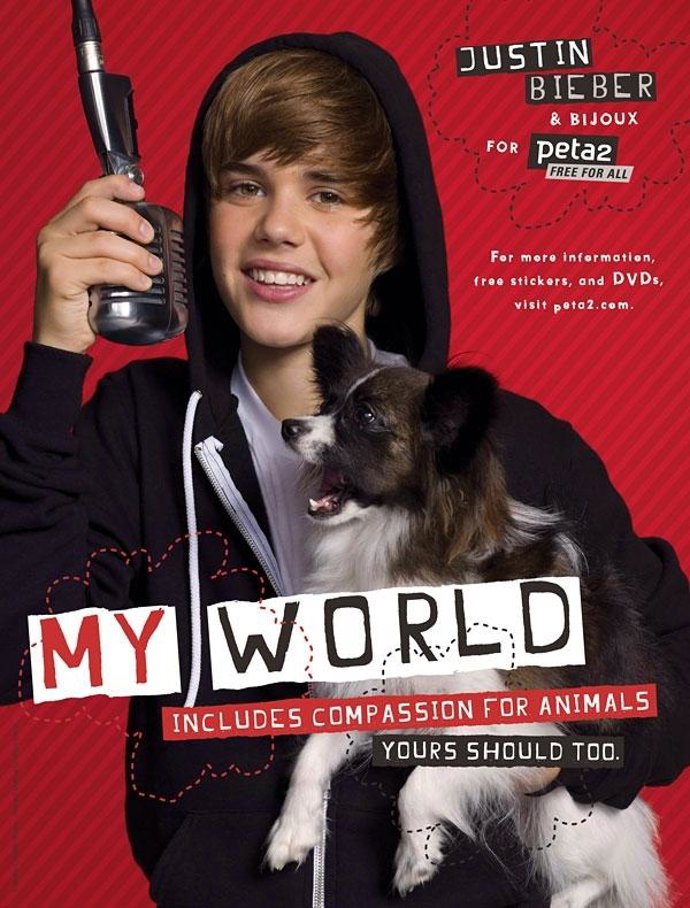 El cantante Justin Bieber para PETA