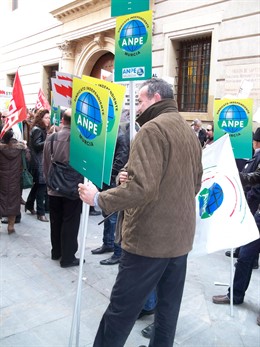 Imagen de los sindicalistas en San Esteban