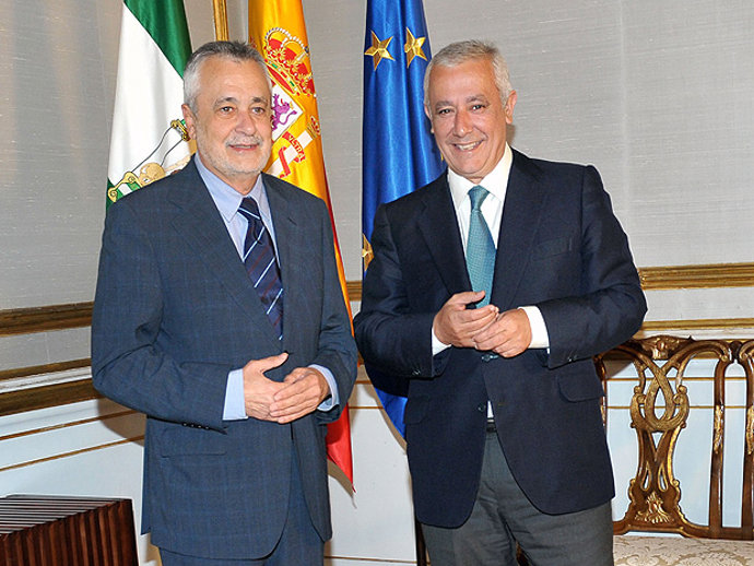 Griñán y Arenas, reunidos en el Palacio de San Telmo