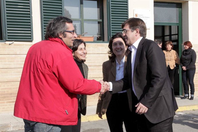 Francesc Antich durante su visita a Es Pinaret