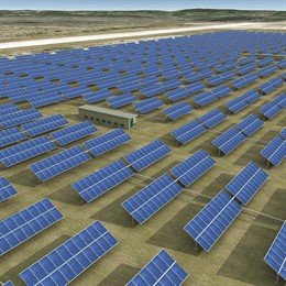 Imagen Virtual Del Campo Solar De Ardèche (Francia)