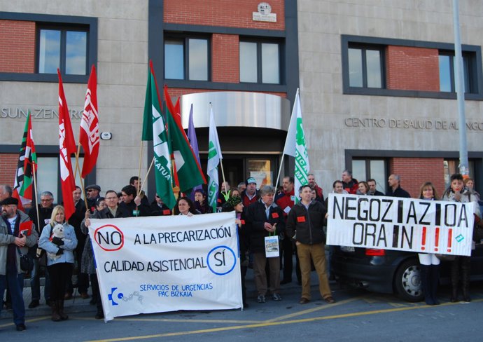 Concentración en Getxo.