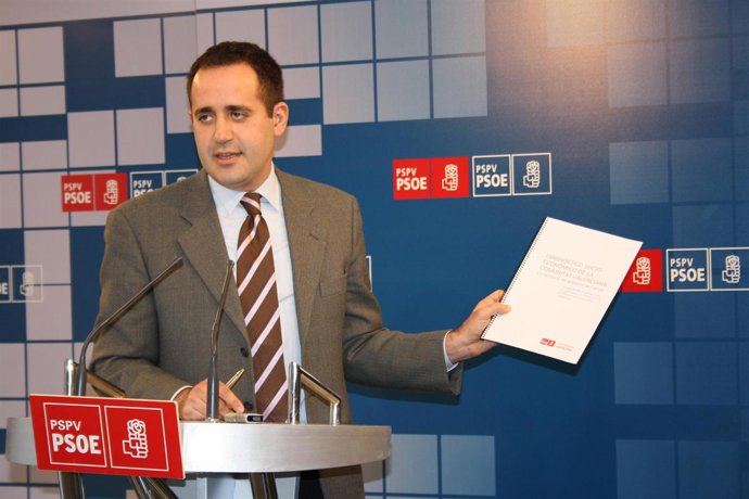 Alarte, en la rueda de prensa