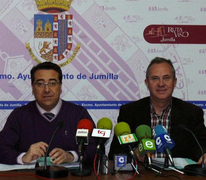 El alcalde de Jumilla Francisco Abellán y el portavoz del equipo de gobierno Jes