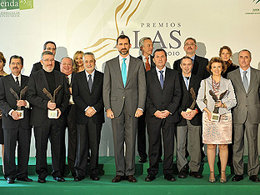 El Príncipe Felipe y el presidente de la Junta de Andalucía, José Antonio Griñán