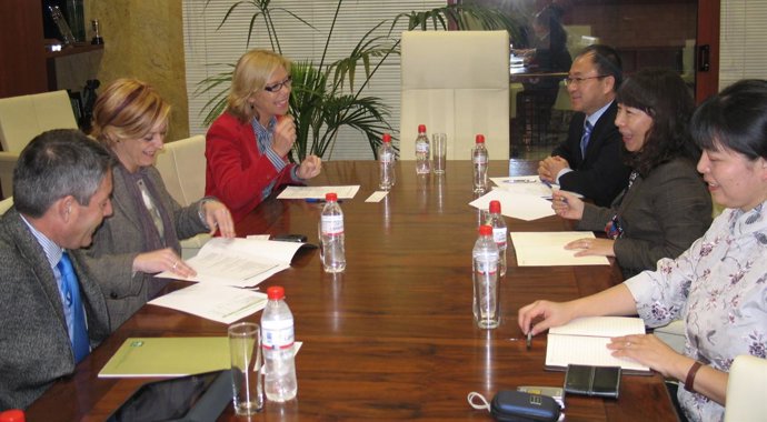 REUNIÓN CELEBRADA HOY EN SEVILLA ENTRE LA VICECONSEJERA DE TURISMO, COMERCIO Y D