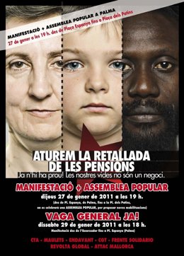 cartel manifestación recortes