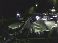 Cuatro heridos leves en un accidente que ha obligado a cerrar el túnel de Almandoz durante cinco horas y media