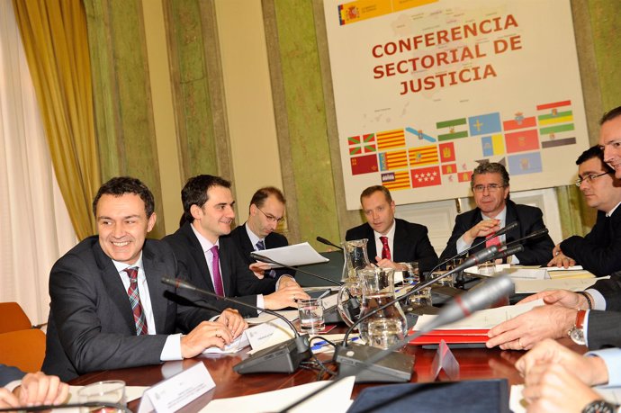 MADRID, Spain (25/01/11). Conferencia Sectorial de Justicia. Raul Perez 