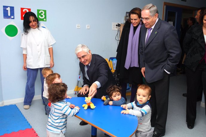 El presidente Barreda en la inauguración de la Escuela Infantil