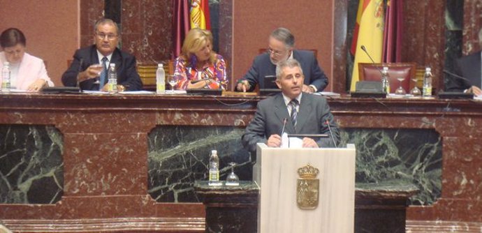 Martín Quiñonero en una foto de septiembre de 2010 en la Asamblea Regional