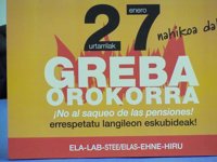 Los primeros piquetes informativos recorren distintos centros de trabajo de Euskadi