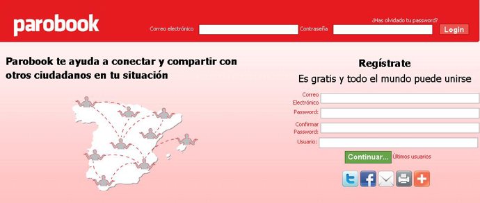 parobook la red social para parados 