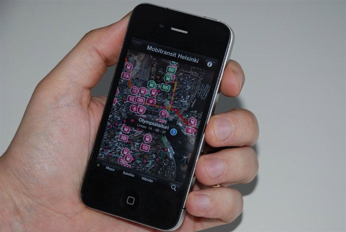 Aplicación para ver el transporte público