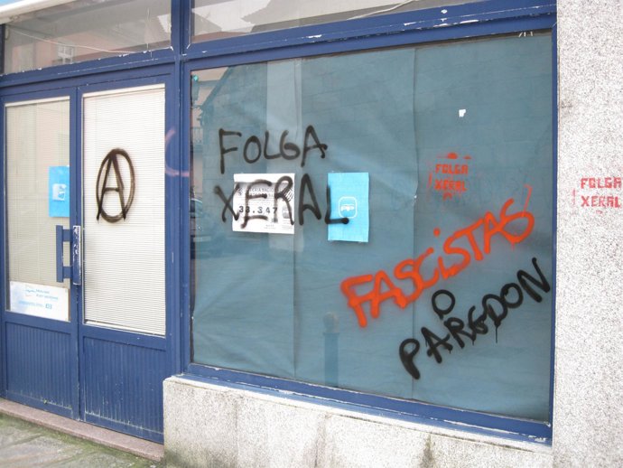 O PP Provincial Cualifica De "Mostra De Intolerancia" As Pintadas Rexistradas Na