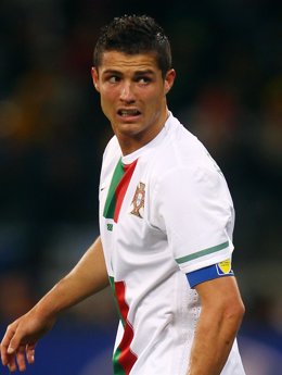 Cristiano Ronaldo en el Mundial de Sudáfrica 2010 en el partido España-Portugal