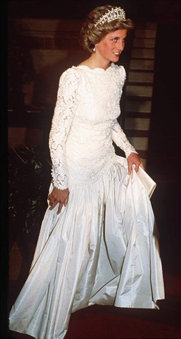 La princesa Lady Di el día de su boda 